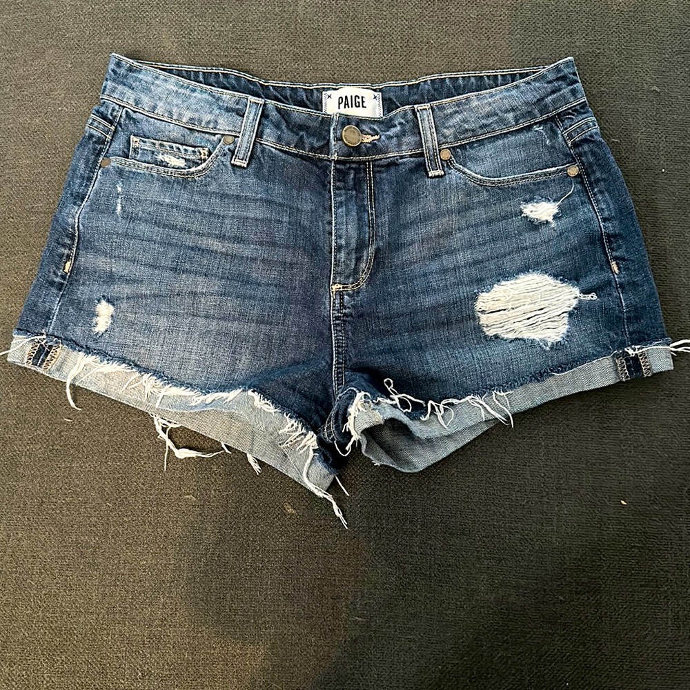 Paige Premium Denim shorts, worn once. Size 28.
